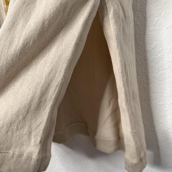 Free People We The Free Embellished  Tee Sequin Los Angeles 86 Size L Cream - Picture 6 of 7